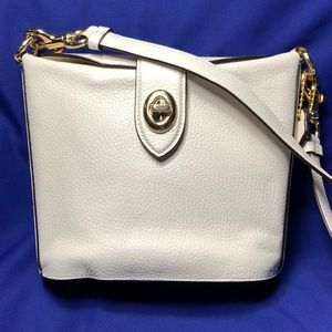 Coach Ivory Leather Addie Crossbody - C2814